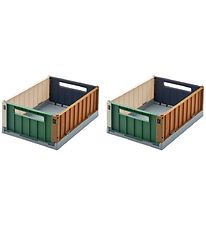 Liewood Vouwbare box - 25x18x9,5 cm - Small - 2-pack - Sea Blue