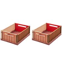 Liewood Foldable Boxes - 25x18x9,5 cm - Small - 2-Pack - Rapsber