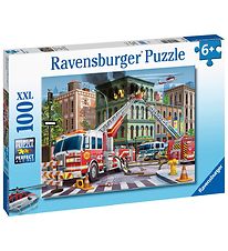 Ravensburger Puzzle Game - 100 Bricks - Fire Truck Rescue