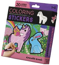 Crocodile Creek Stickers w. Colouring Pencils/Art Scene - 26 d