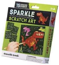 Crocodile Creek Scratch art av. 16 feuilles/stylet - 17 Parties