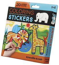 Crocodile Creek Stickers m. Kleurpotloden/Kunstscene - 26 dagen