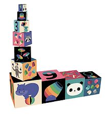 Vilac Stacking Blocks - Rainbow colors