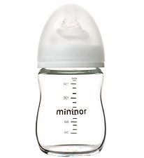 Mininor Feeding Bottle - Glass - 160 mL - White