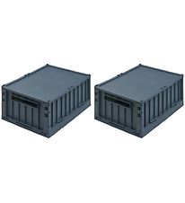 Liewood Foldable Boxes - 36x25x13,5 cm - Medium - 2-Pack - Whale