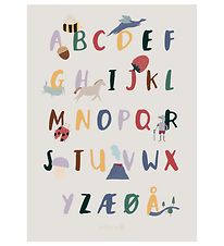 Sebra Poster - 50x70 - Alphabet A-Z (DA) - Pixie/Dragon