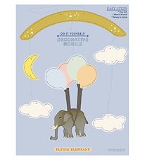 Vissevasse Baby-Mobile - Do It Yourself - Fliegender Elephant