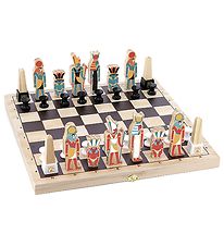 Vilac Game - Wood - Chess - Egyptian Hieroglyphs Louvre
