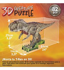 Educa 3D- Puzzle Game - T-Rex - 82 Bricks