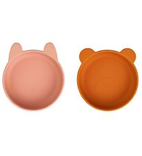 Liewood Bowls - Silicone - Vanessa - 2-Pack - Dark Rose Mustard