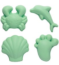 Scrunch Zandmallen - 4 st. - Silicone - 6,5-10,5 cm - Light Dust