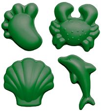 Scrunch Sand Molds - 4 pcs - Silicone - 6,5-10,5 cm - Dark Moss