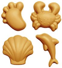 Scrunch Moules  Sable - 4 pces - Silicone - 6,5-10,5 cm - Musta