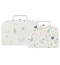 Cam Cam Suitcase - 2-pack - Mix Fawn/Pressed Leaves Rose