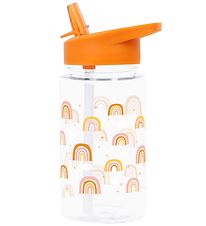 A Little Lovely Company Vattenflaska m. Sugrr - 450 ml - Orange