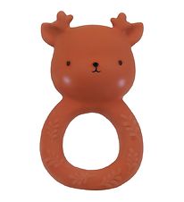 A Little Lovely Company Teether - Deer - Brown