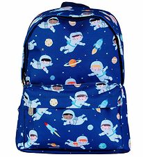 A Little Lovely Company Preschool Backpack - Astronaut - Blue