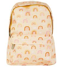 A Little Lovely Company Preschool Backpack - Rainbows - Yellow