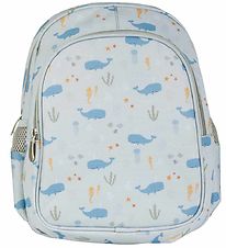 A Little Lovely Company Backpack w. Thermo Pocket - Ocean - Blue