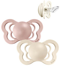 Bibs Couture Dummies - 2-pack - Size 1 - Silicone - Ivory/Blush