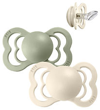 Bibs Couture Dummies - 2-pack - Size 2 - Silicone - Ivory/Sage