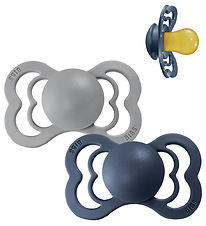 BIBS Supreme+ Pacifiers - Size 2 - 2-Pack - Symmetrical- Cloud/S