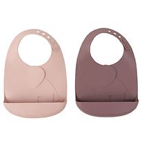 Done By Deer Bib w. Food Catcher - 2-pack - Silicone - Elphee Po
