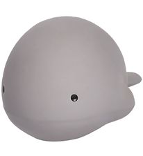 Tikiri Teether Rattle & Bath Toy - Natural rubber - Whale - Grey