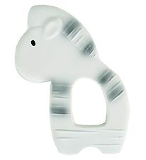 Tikiri Teether - Natural Rubber - Zebra - White