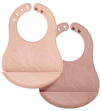Cam Cam Bavoirs - Silicone - 2 Pack - Fleur - Rose Mix
