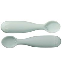 Cam Cam Cuillres - Silicone - 2 Pack - Arc-en-ciel - Blue Mix