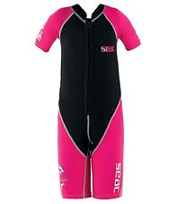 Seac Schwimmanzüg - Dolphin Shorty Girl 1, 5 mm - Schwarz/Pink