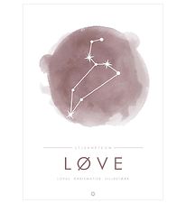 Citatplakat Affisch - A3 - Constellation - Lejon - Rosa