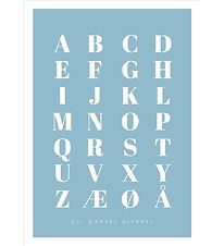 Citatplakat Poster - A3 - Alphabet Poster - Bleu