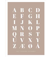 Citatplakat Poster - A3 - Alphabet Poster - Marron