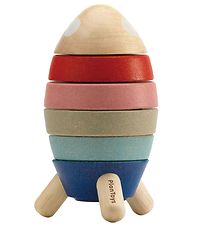 PlanToys Wooden Toy - Stacking Rocket - 11 Parts