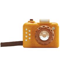 PlanToys Jouet en bois - Mon premier appareil photo - Jaune