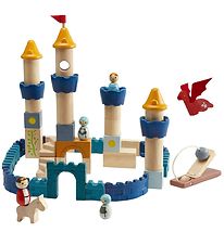 PlanToys Wooden Toy - Castle Blocks - 47 Parts - Wood