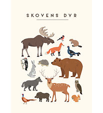 Citatplakat Veggspjald - A3 - Dýr skógarins