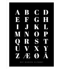 Citatplakat Poster - B2 - Alfabet Poster - Zwart