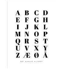 Citatplakat Poster - B2 - Alphabet Poster - White