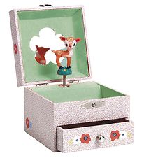 Djeco Trinket Box Box - 8.5x10.5x10.5 cm - Wood Fawn