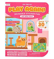 Ooly Autocollants - Rutilisable - 30+ pices - Animal Play Pays