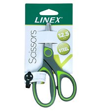 Linex Ciseaux pour Enfants - 12,5 cm - Gris/Vert