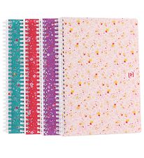 Oxford Minnisbók - 1 Bók - Floral - Dregið - B5 - Ýmislegt