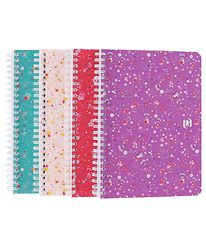 Oxford Notebook - Floral - Squared - A5 - Assorted