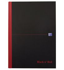 Oxford Notebook - Hard Case - Lined - A4 - Black/Red