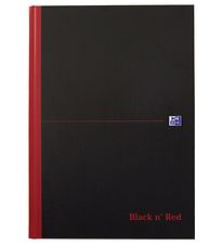 Oxford Carnet - Dur Coque - Doubl - A4 - Noir/Rouge