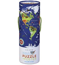 Crocodile Creek Puzzle Game - 200 Bricks - World Animals