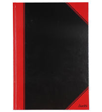 Bantex Notebook - Lined - A4 - Black/Red